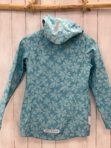 Ticket to heaven Softshelljacke Gr. 152  türkis Kleeblätter