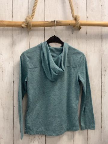 Nike  Langarmshirt  Gr. 140  mint grau meliert Kapuze 