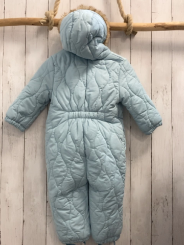  Winteroverall Gr. 80  hellblau Kapuze mit Fellbund 
