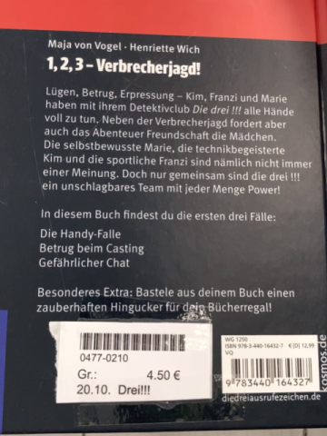 Drei!!! Buch 1,2,3 - Verbrecherjagd 