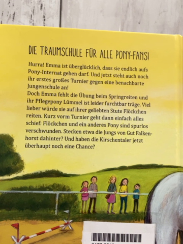 Pony Internat  Buch Emmas großes Turnier 