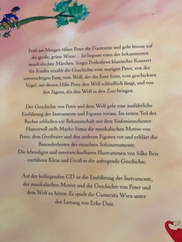  Buch + CD  Peter und der Wolf 