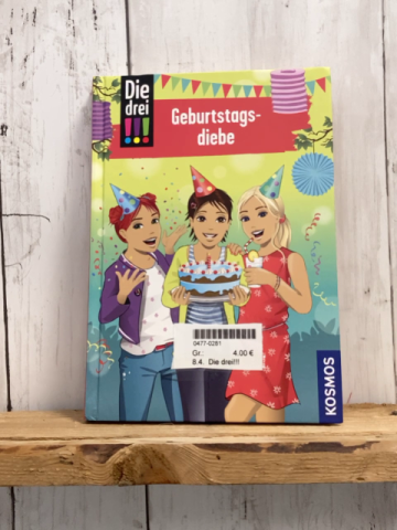 Die drei!!!  Buch Geburtstagsdiebe 