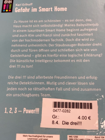 Die drei!!!  Buch Gefahr im Smart Home 
