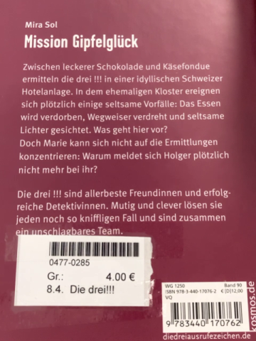 Die drei!!!  Buch Mission Gipfelglück