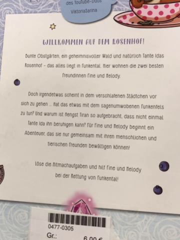   Buch Abenteuer vom Rosenhof:Der Funkenfels 