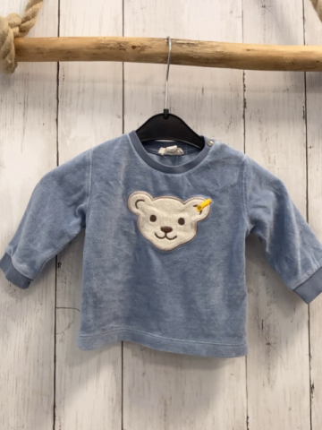 Steiff  Pullover  Gr. 62  hellblau Nicky Bärenkopf 