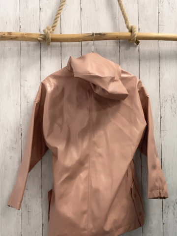 Zara  Jacke  Gr. 152  rosa Lack Kapuze 