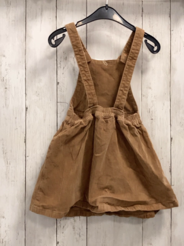   Trägerrock Gr. 98  hellbraun Kord Tiergesicht 