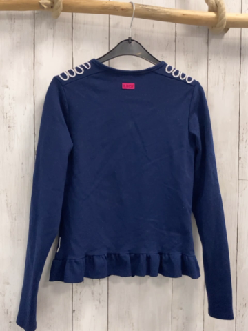 B´Noisy  Sweatjacke  Gr. 158  blau mit Glitzerpunten silber Reißvershluss 