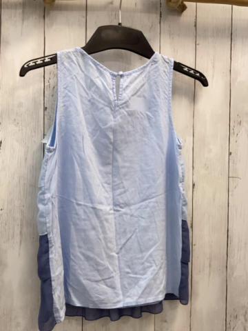 H&M  Top  Gr. 164  hellblau blaue Rüschen 