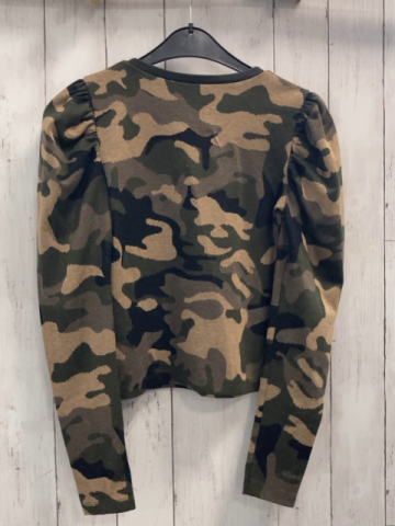 Zara  Pullover  Gr. 158/164  kiwi braun beige schwarz gemustert Steine 