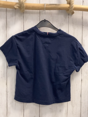 Tommy Hilfiger  T-Shirt  Gr. 128  blau rot weiße Schrift 