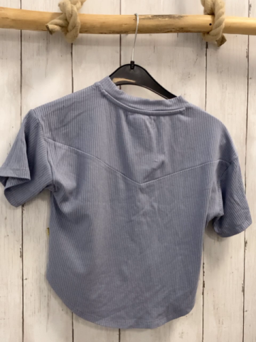 Vingino T-Shirt  Gr. 116  eisblau Rippen 