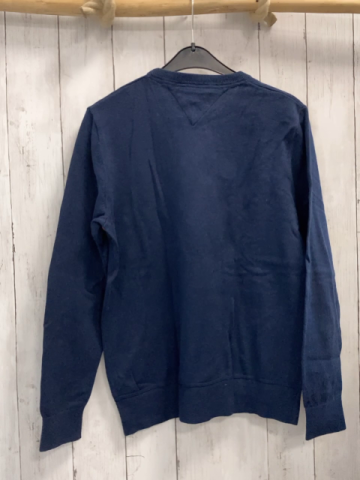 Tommy Hilfiger  Pullover  Gr. 152  blau Strick + blau weiß rote Bruststreifen