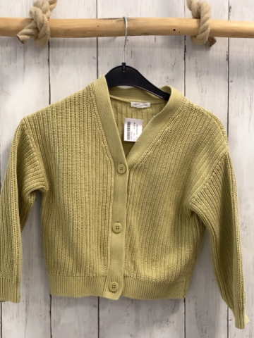 Vertbaudet  Strickjacke  Gr. 116  senf Rippen 