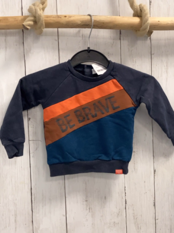 Dirkje  Pullover  Gr. 74  petrol braun orange blau 