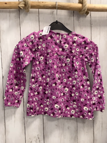 S´Oliver  Langarmshirt  Gr. 104  pflaume bunte Blumen 