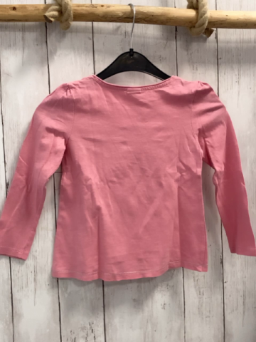 S´Oliver  Langarmshirt  Gr. 104  rosa Ballerina mit Tüllrock mit silber Pailetten