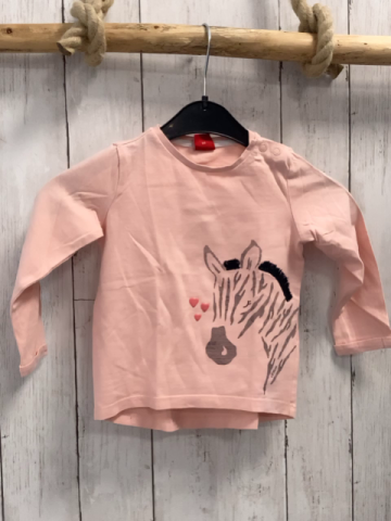 S´Oliver  Langarmshirt  Gr. 86  lachs Zebra 