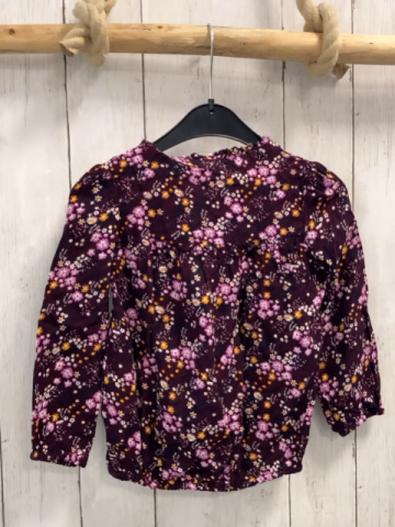 S´Oliver  Bluse  Gr. 92  lila bunte Blumen 