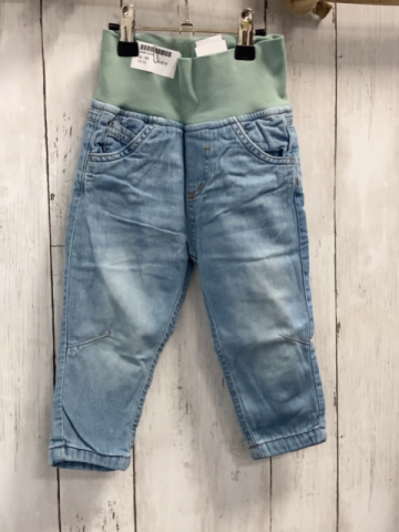   Hose  Gr. 86  blau Jeans mint Bund 