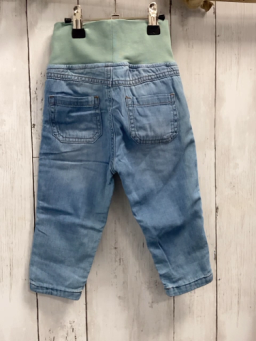   Hose  Gr. 86  blau Jeans mint Bund 