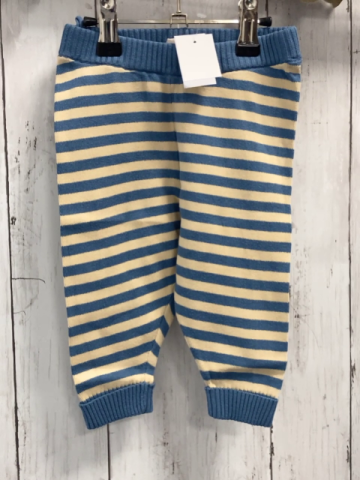 Alana  Leggings  Gr. 68  hellblau beige Streifen Strick