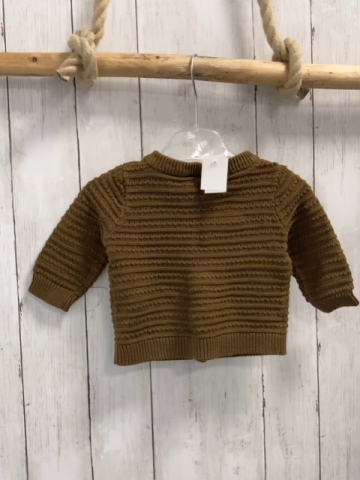 Name it  Strickjacke  Gr. 68  braun Rippen 