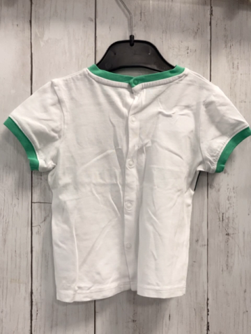 Obaibi  T-Shirt  Gr. 68  weiß Echse grüner Druck + Bund 
