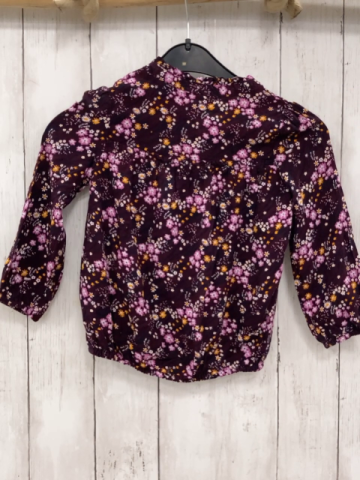 S´Oliver  Bluse  Gr. 92  aubergine Blumen 