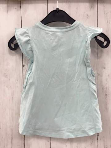 Esprit  T-Shirt  Gr. 92  hellblau rosa Schrift weiße Wellen 