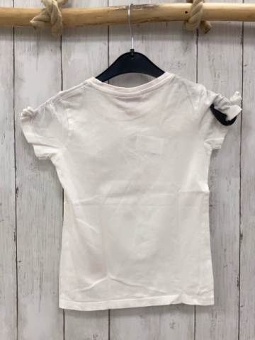 Manguun  T-Shirt  Gr. 110  weiß Fußballherz Schrift 