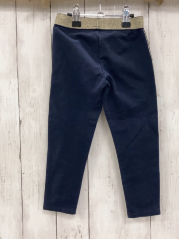S´Oliver  Leggings Gr. 98  blau goldener Glitzerseitenstreifen + -bund 