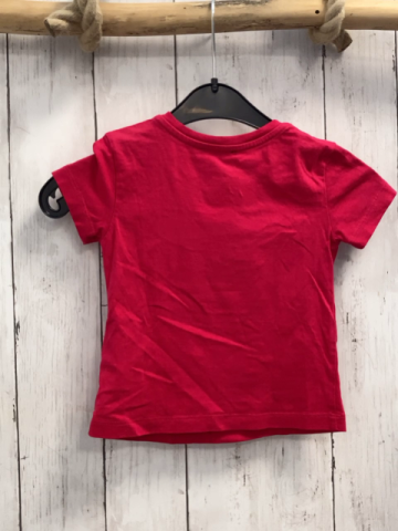 Diesel T-Shirt  Gr. 86  rot Bild mit Rose 