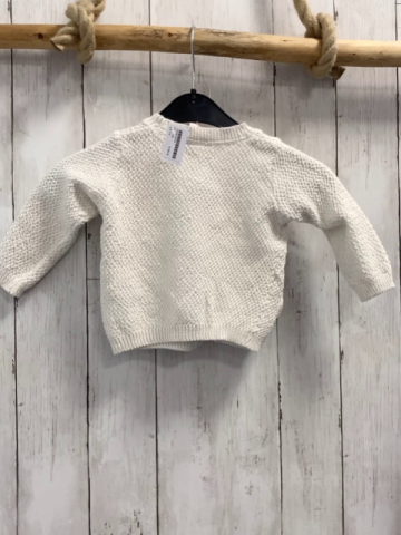   Strickjacke  Gr. 74  weiß Eulen 