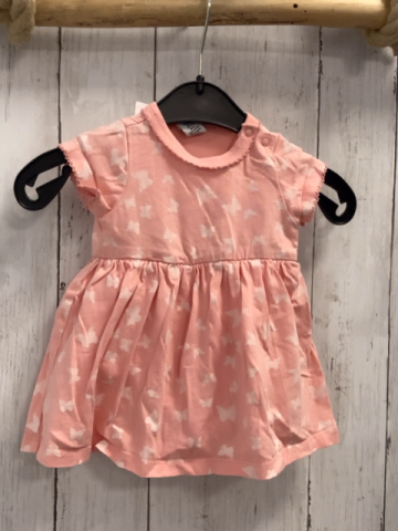Dopodopo  Kleid  Gr. 62  rosa weiße Schmetterlinge Bodyunterteil 