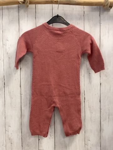 Alana  Overall Gr. 68  altrosa Wabenmuster Strick 100 %BW 