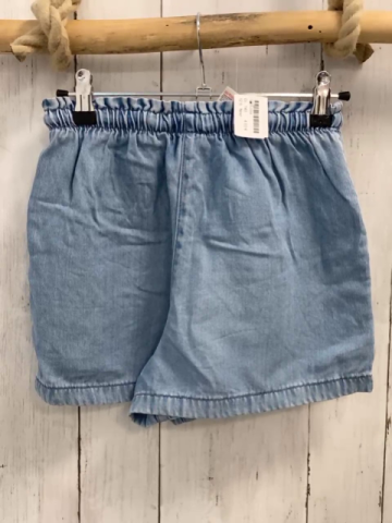 Next  Shorts  Gr. 140  blau Jeans weiße Kordel
