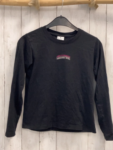 Champion  Langarmshirt  Gr. 152  schwarz weiß pink Schrift 