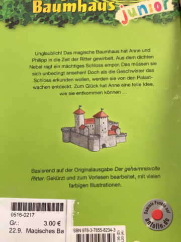 Magisches Baumhaus Junior  Buch Auf der Spur der Ritter 