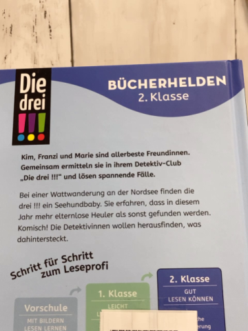 Bücherhelden  Buch Die drei!!! Seehund ahoi 