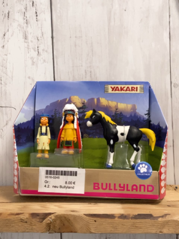 neu Bullyland  Plastikspielzeug 2 Figuren + Pferd 