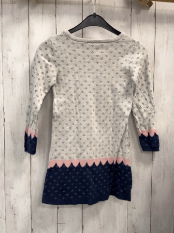   Kleid  Gr. 110  hellgrau grau Strick Einhorn 