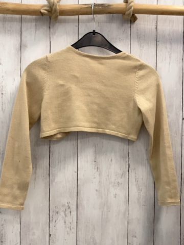 H&M  Strickjacke  Gr. 122  golden mit Glitzerpunkten 