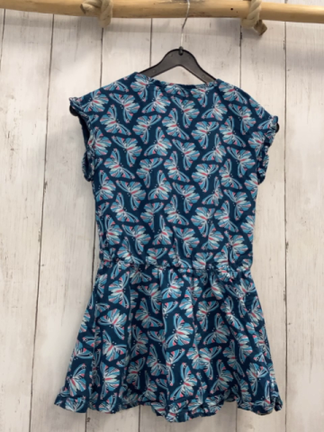 Okaidi  Kleid  Gr. 116  petrol bunte Schmetterlinge 