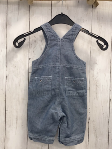 Obaibi Latzshorts  Gr. 68  blau hellgrau meliert weiße Nähte 