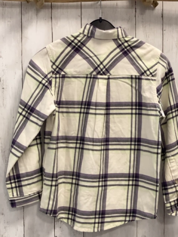 Tom Tailor  Hemd  Gr. 140  weiß grau lila hellgrün kariert 