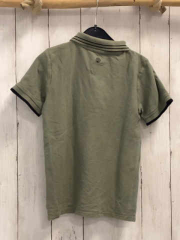 Vingino  T-Shirt  Gr. 122/128  kiwi Polokragen schwarzer Bund 