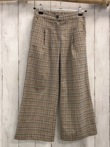 Coton Kids  Hose  Gr. 116  beige braun schwarz kariert 